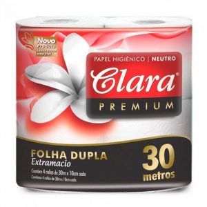 PAPEL HIGIENICO CLARA PREMIUN X4