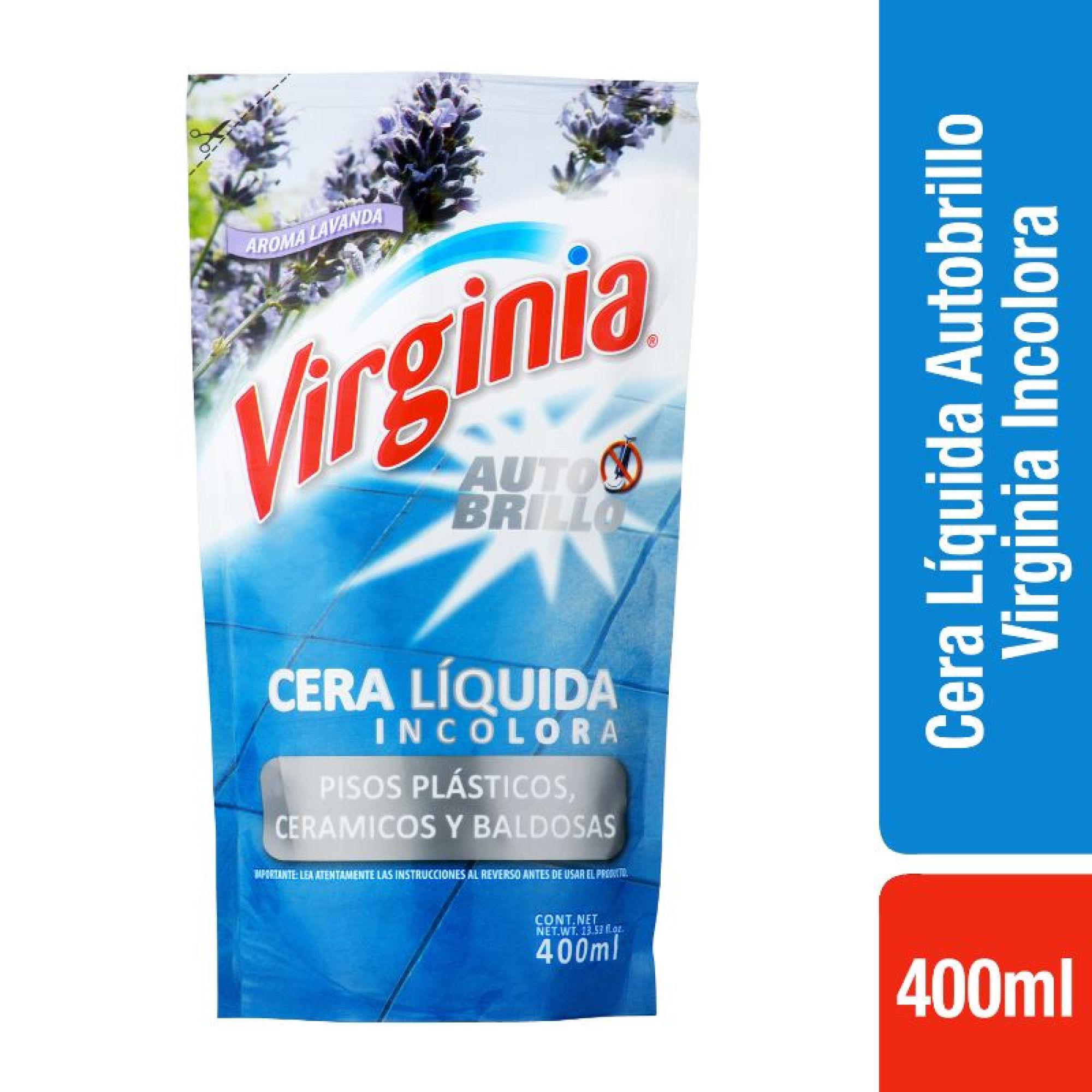 CERA LIQUIDA INCOLORA VIRGINIA AUTO BRILLO 400ML